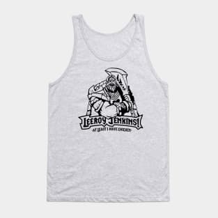 Leeroy Jenkins! B/W Tank Top